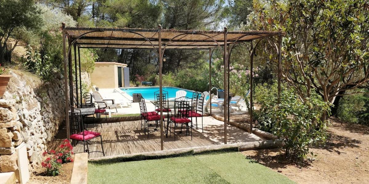Villa Cigalons En Pleine Pinede Avec Piscine Chauffee De Mai A Septembre Auriol Dış mekan fotoğraf